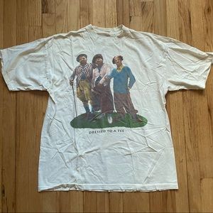 Vintage three stooges graphic tshirt streetwear style comedy TV movie film golf